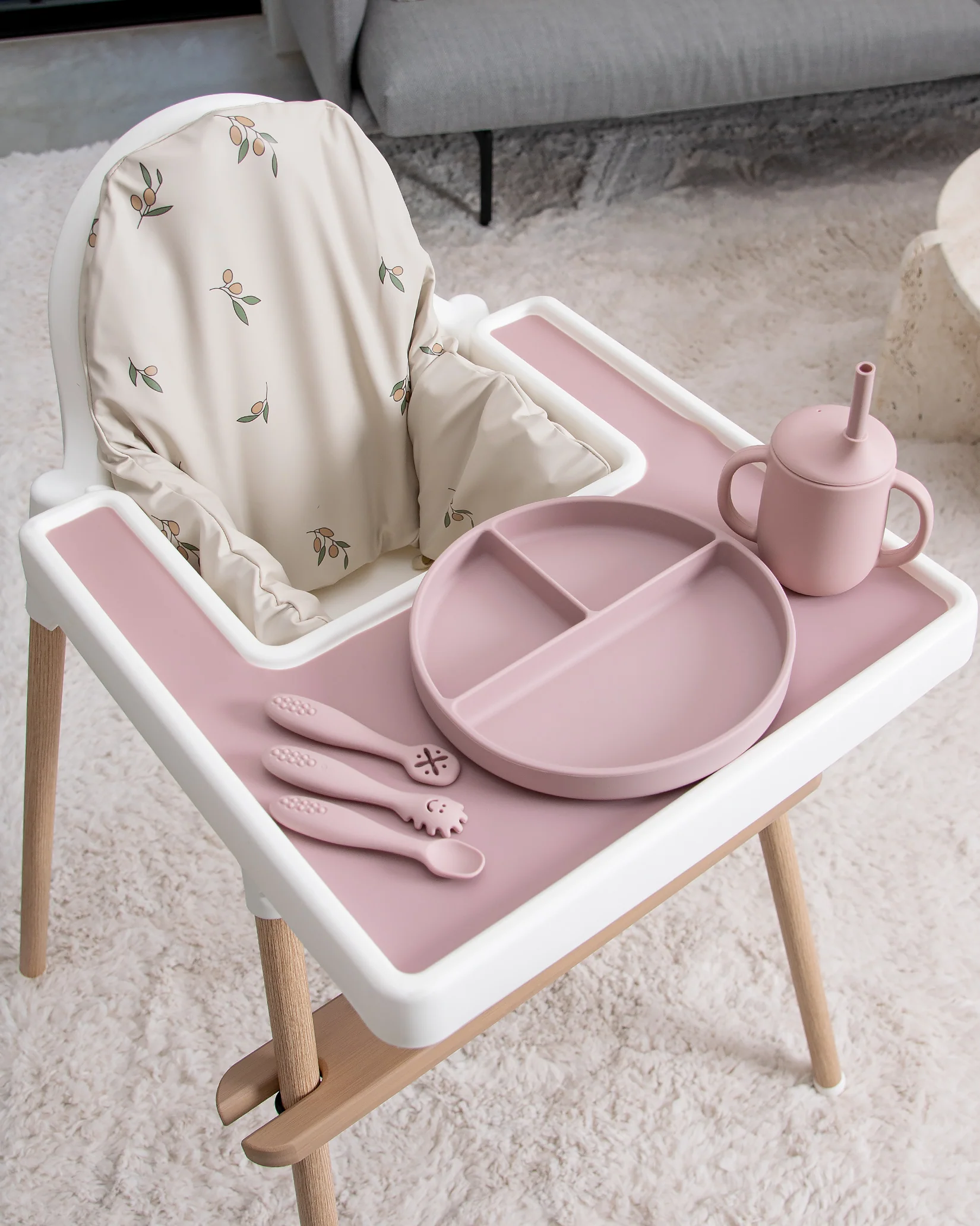 Pre-Spoon/Nybörjarsked - Blush Pink (3 st) - Image 4