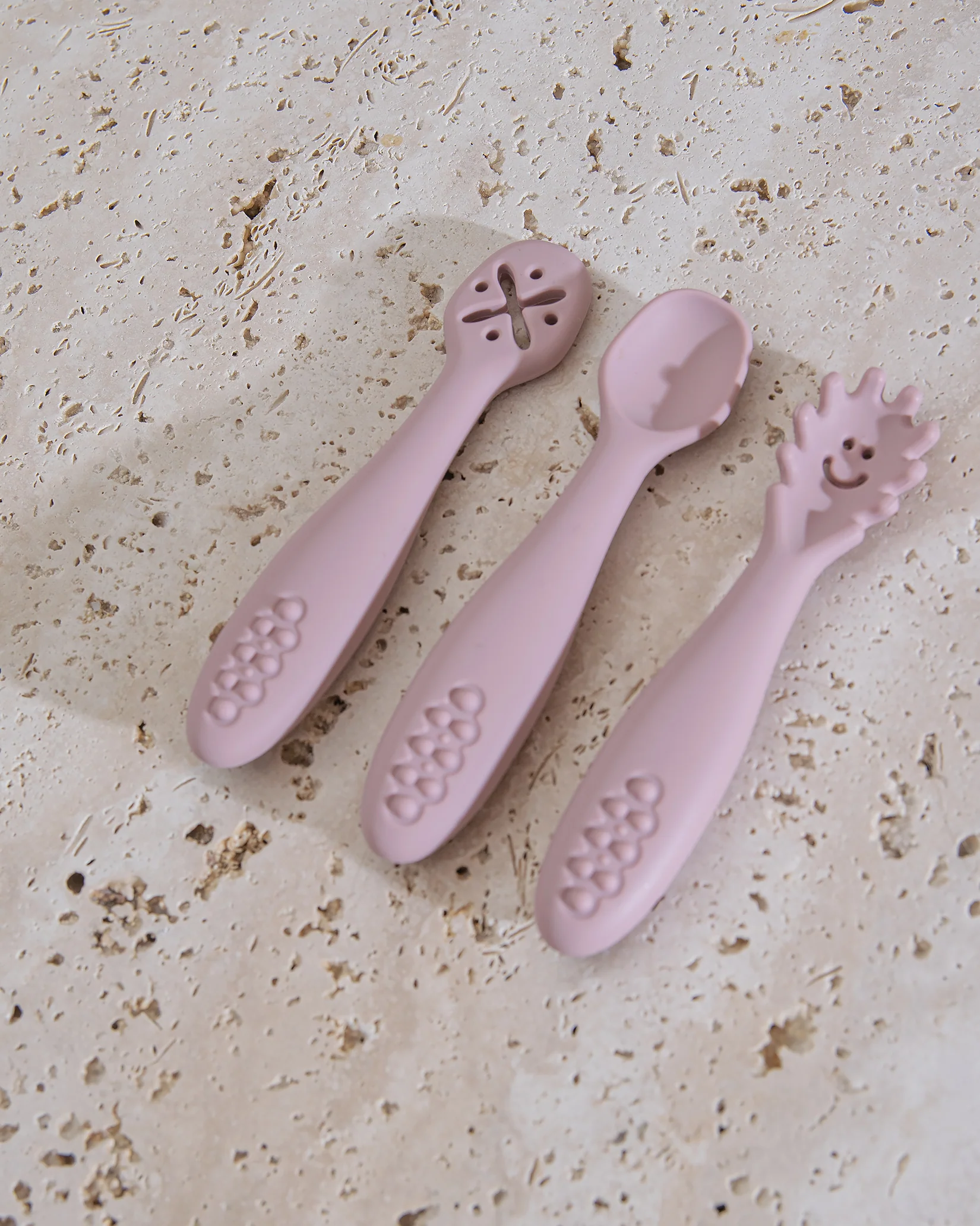 Pre-Spoon/Nybörjarsked - Blush Pink (3 st) - Image 5