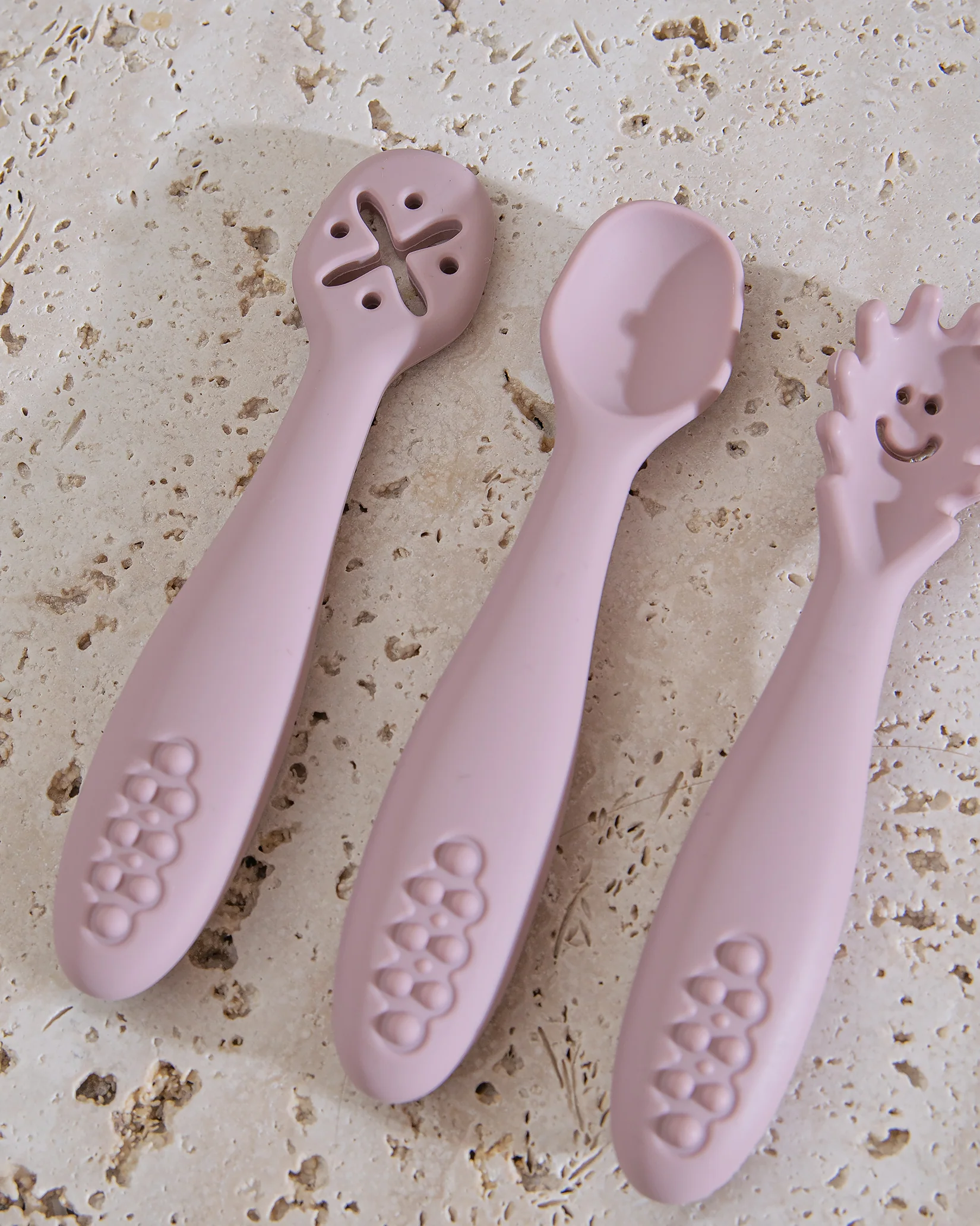 Pre-Spoon/Nybörjarsked - Blush Pink (3 st) - Image 6