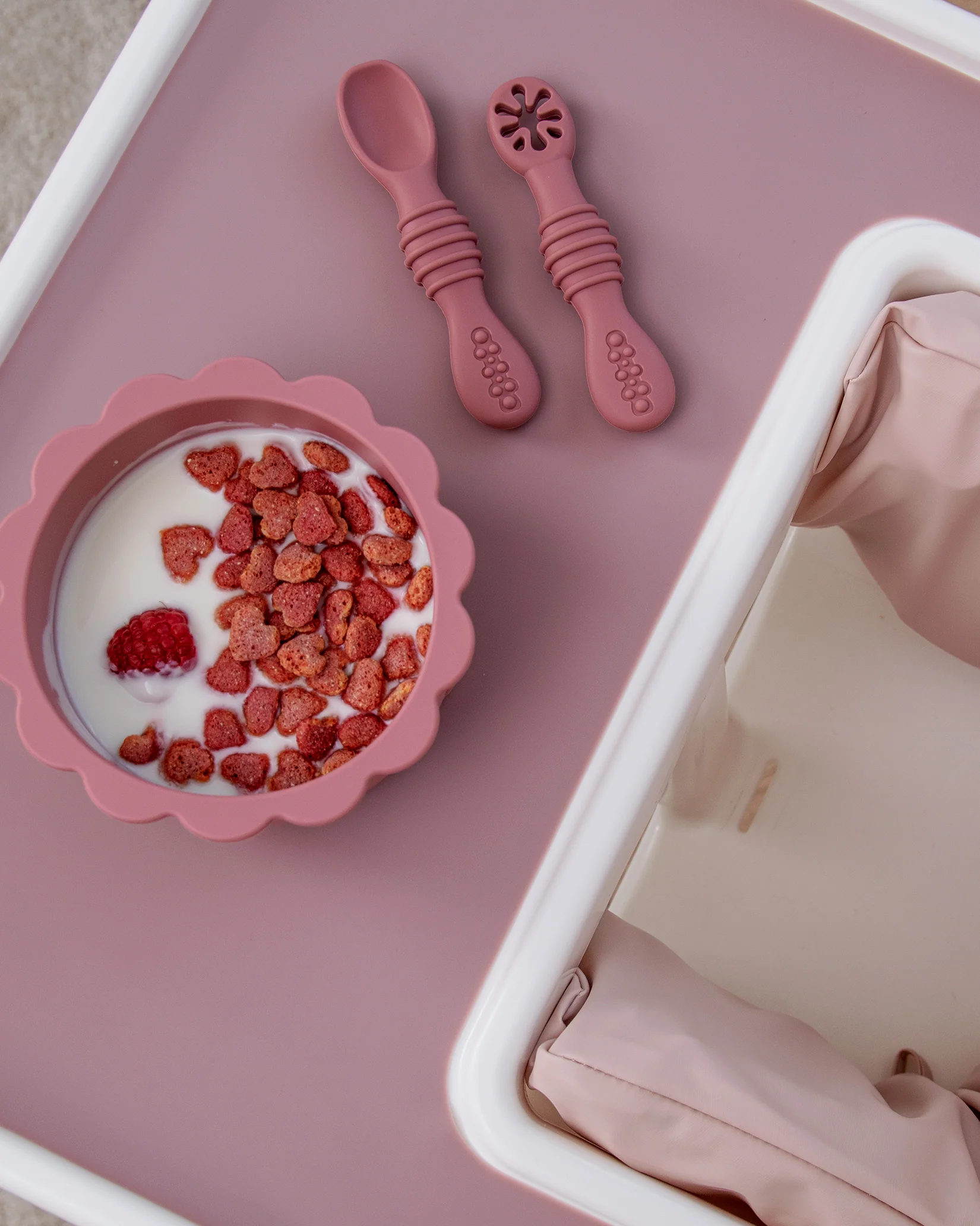 Pre-Spoon/Nybörjarsked - Dusty Pink (2 st) - Image 5