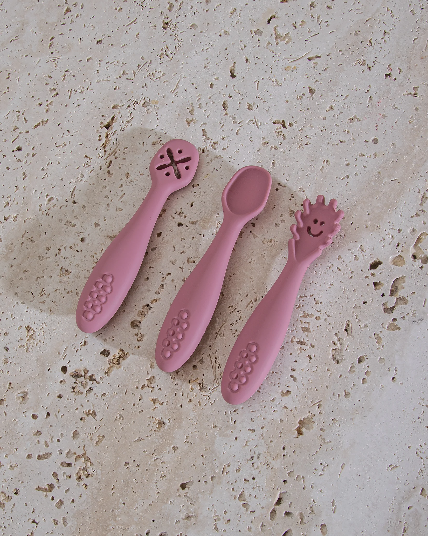 Pre-Spoon/Nybörjarsked - Dusty Pink (3 st) - Image 6