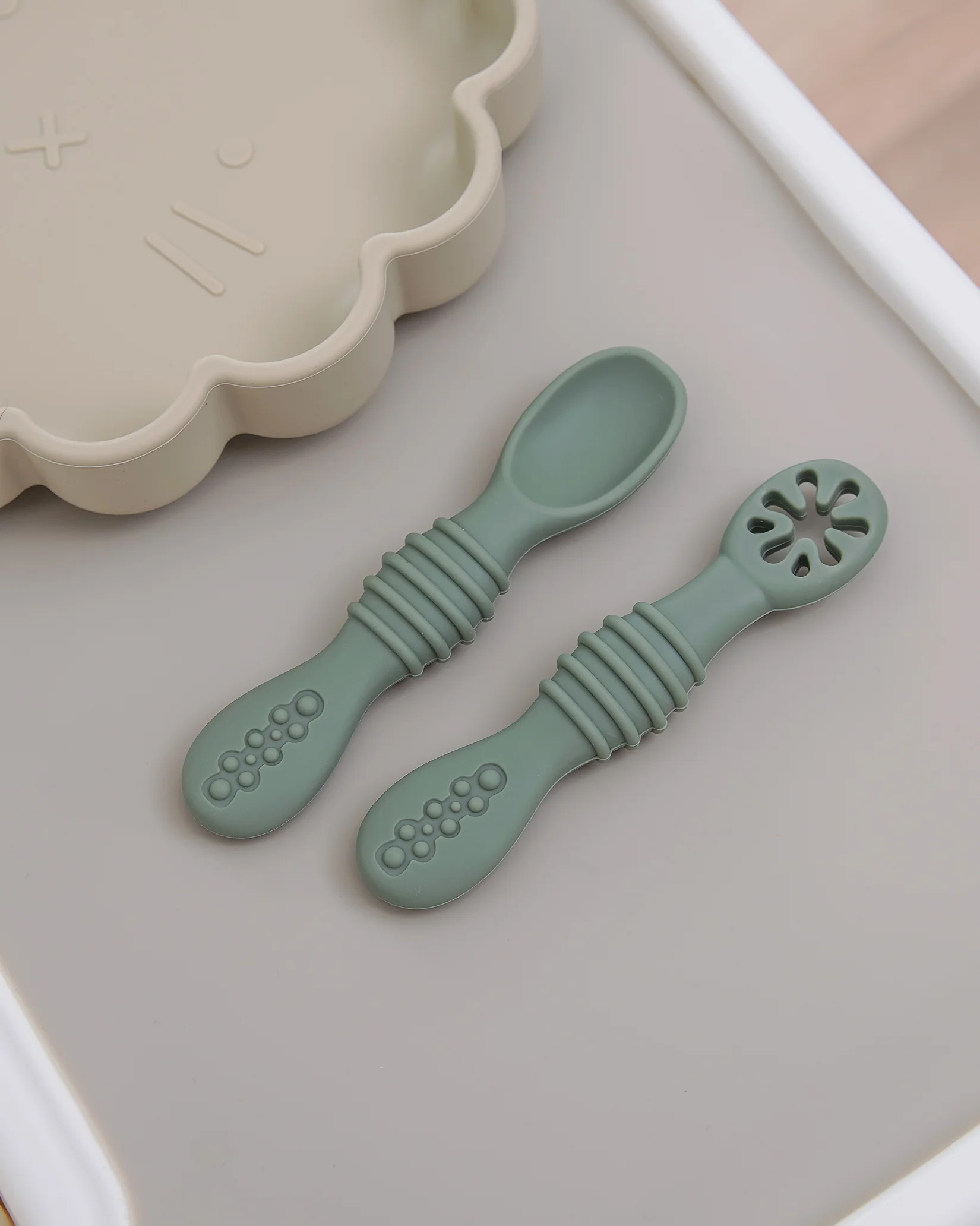 Pre-Spoon/Nybörjarsked - Green (2 st) - Image 6