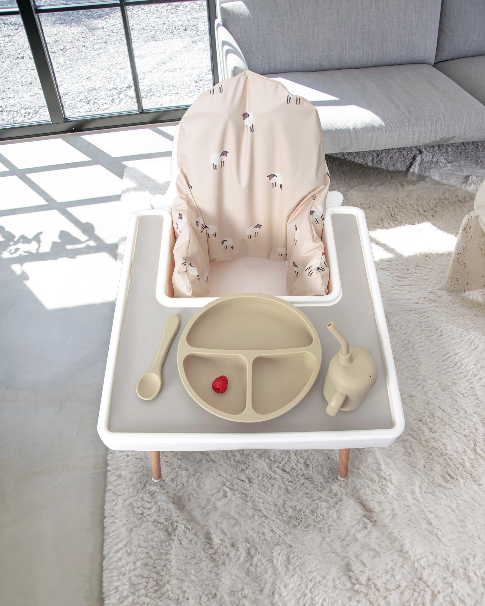 Sittkudde / Stolsdyna - Beige Lamm - IKEA Antilop - Image 2