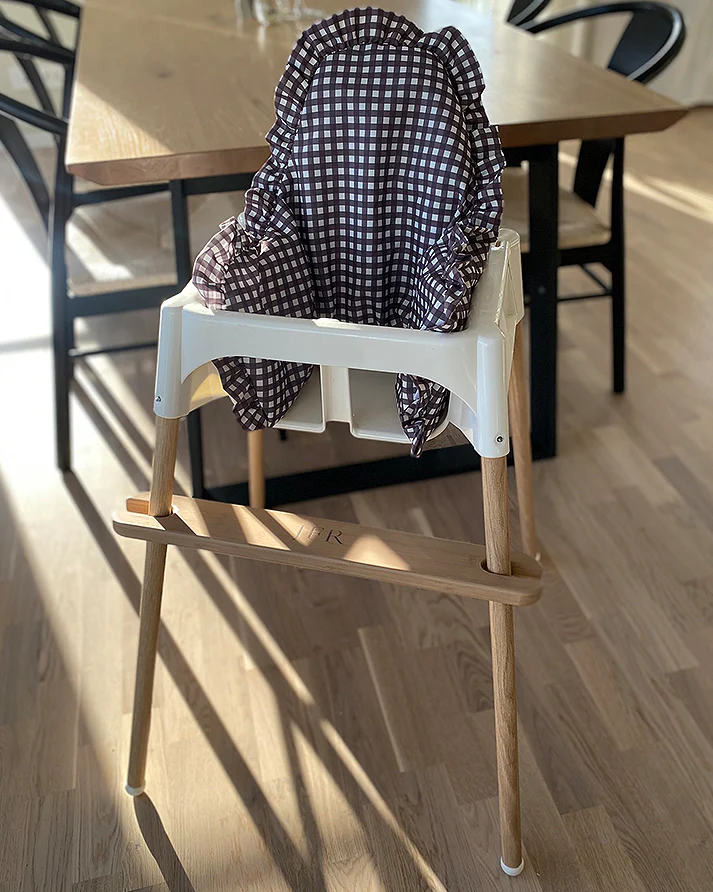 Sittkudde / Stolsdyna Med Volang - Choco Gingham - IKEA Antilop - Image 2