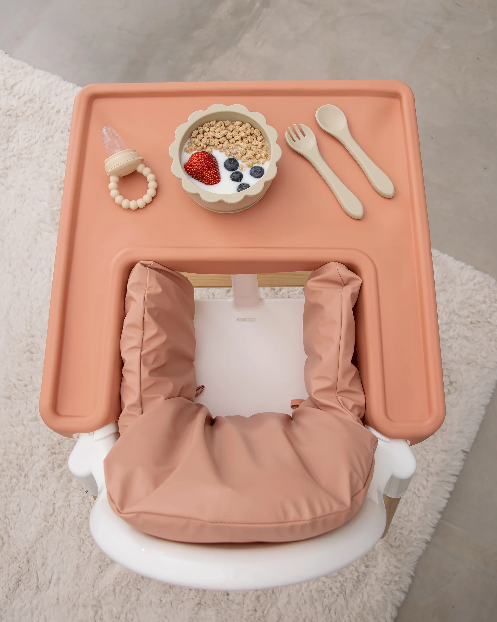 Smaknapp i silikon - Beige - Image 5