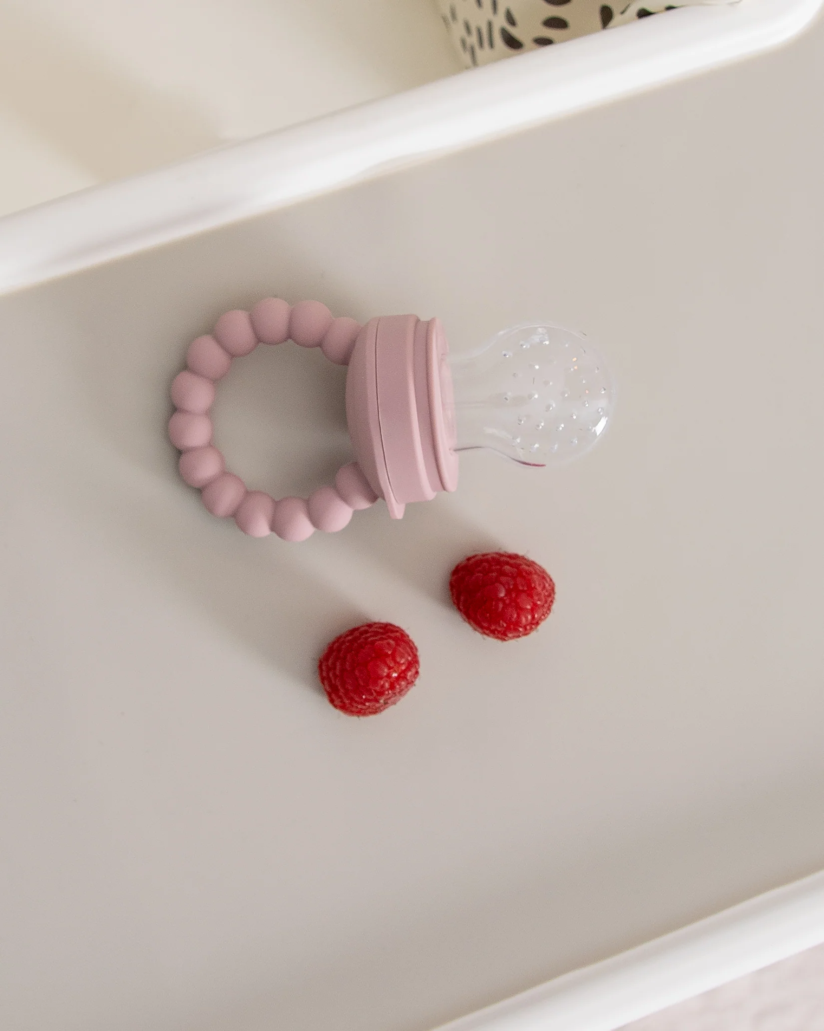 Smaknapp i silikon - Blush Pink - Image 3