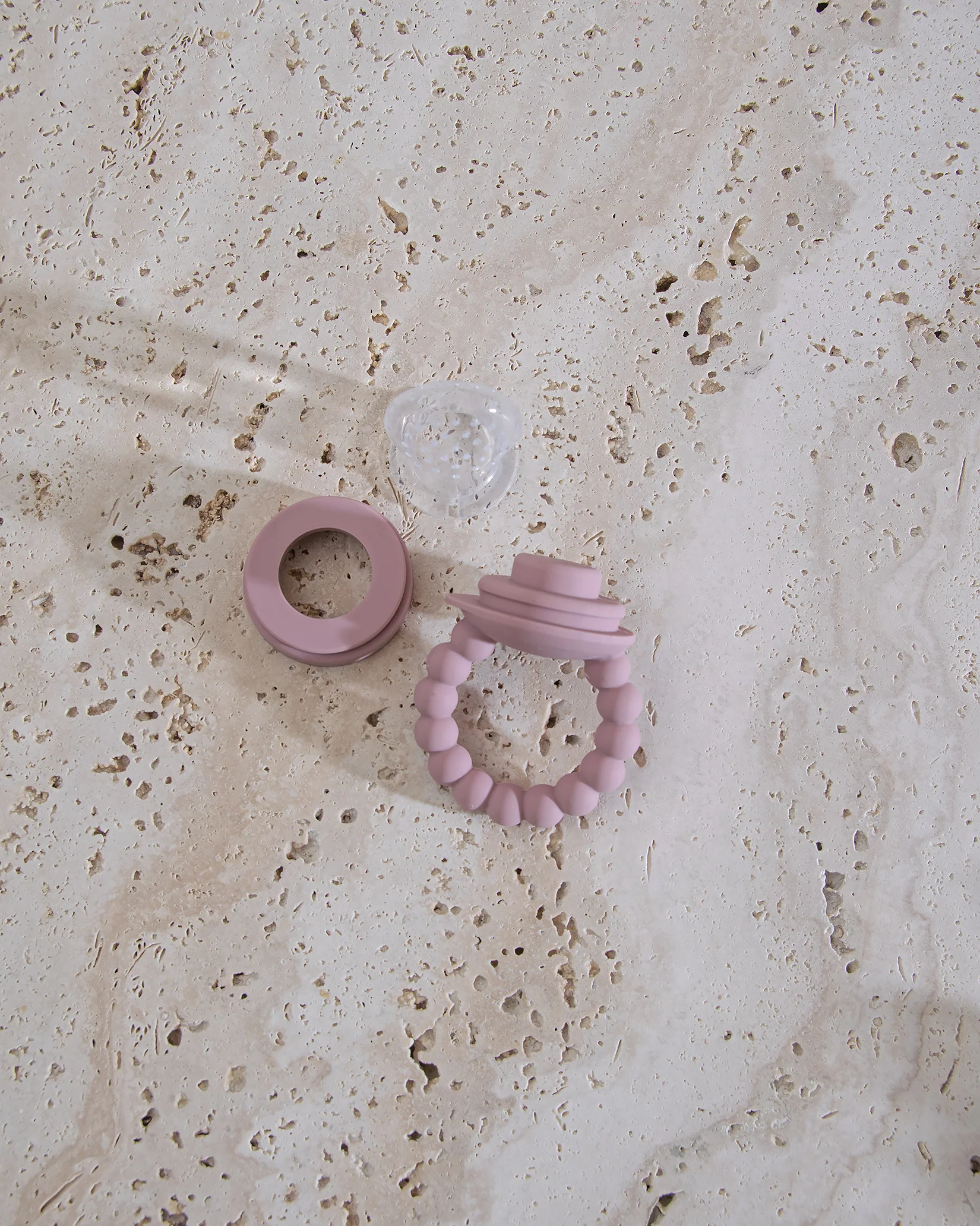 Smaknapp i silikon - Blush Pink - Image 6