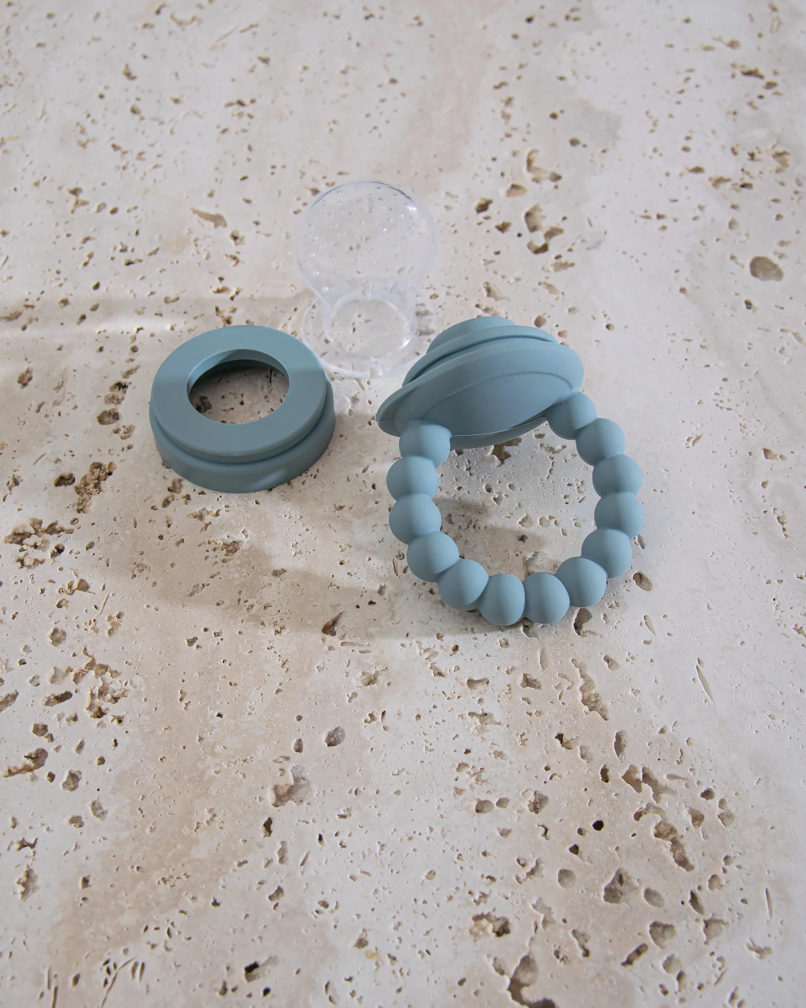 Smaknapp i silikon - Dusty Blue - Image 7