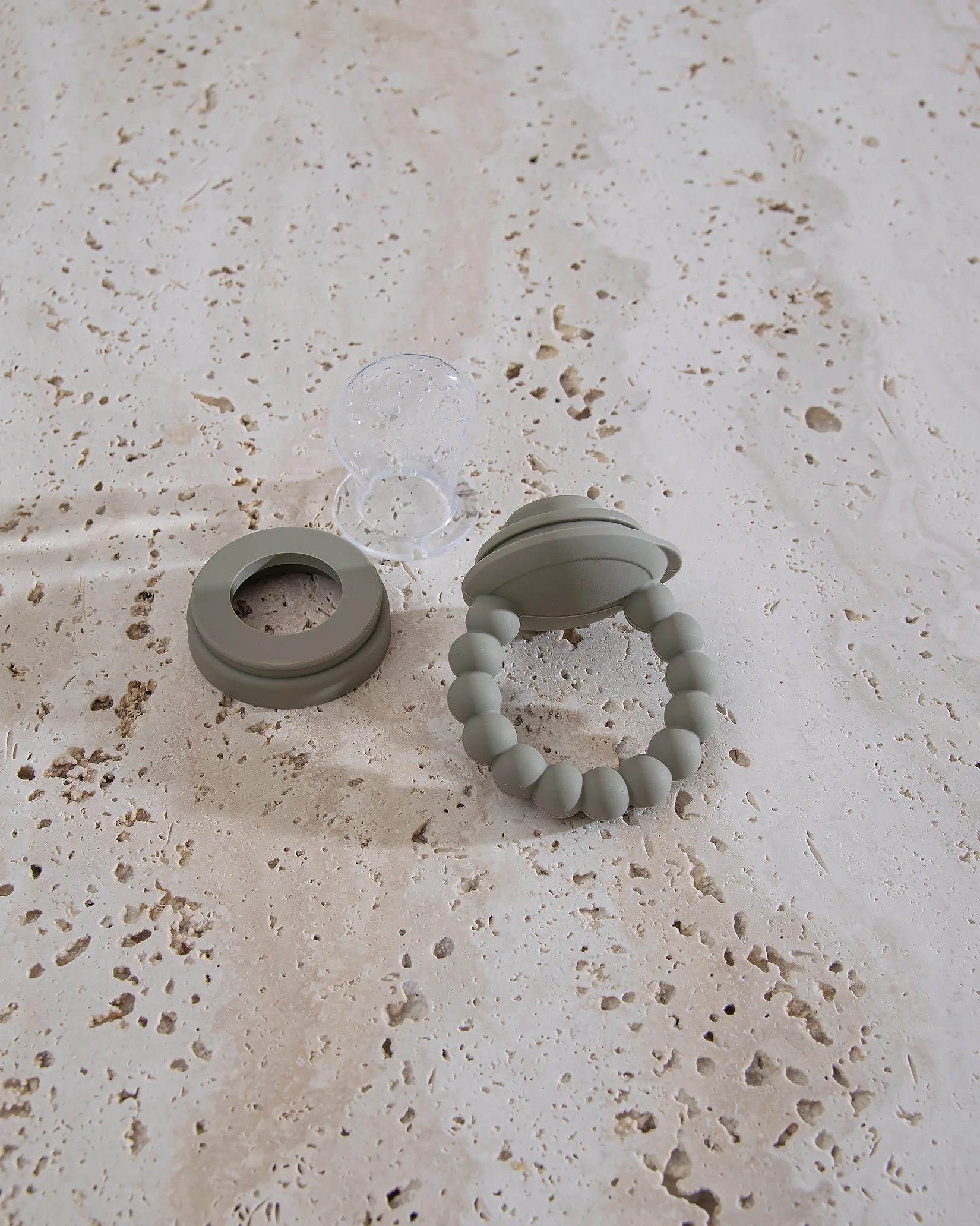 Smaknapp i silikon - Dusty Green - Image 7