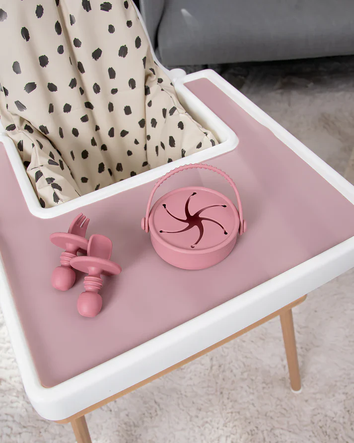 Snackbox med lock - Dusty Pink - Image 4