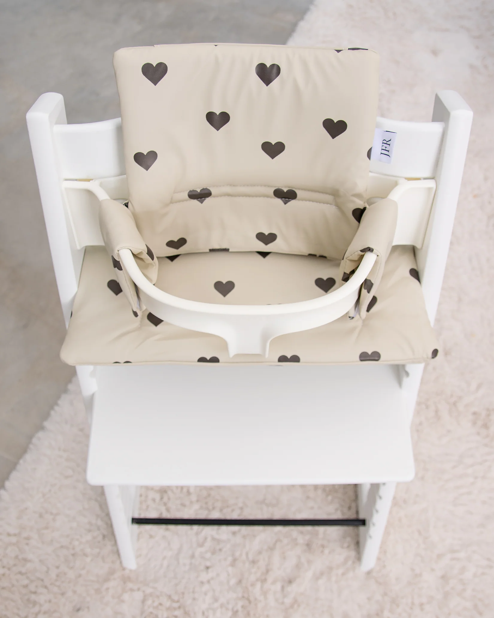 Dyna till Stokke Tripp Trapp - Beige med hjärtan - Image 12