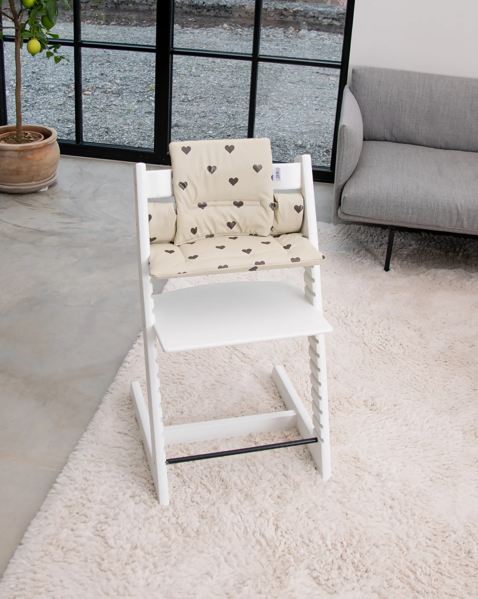 Dyna till Stokke Tripp Trapp - Beige med hjärtan - Image 13