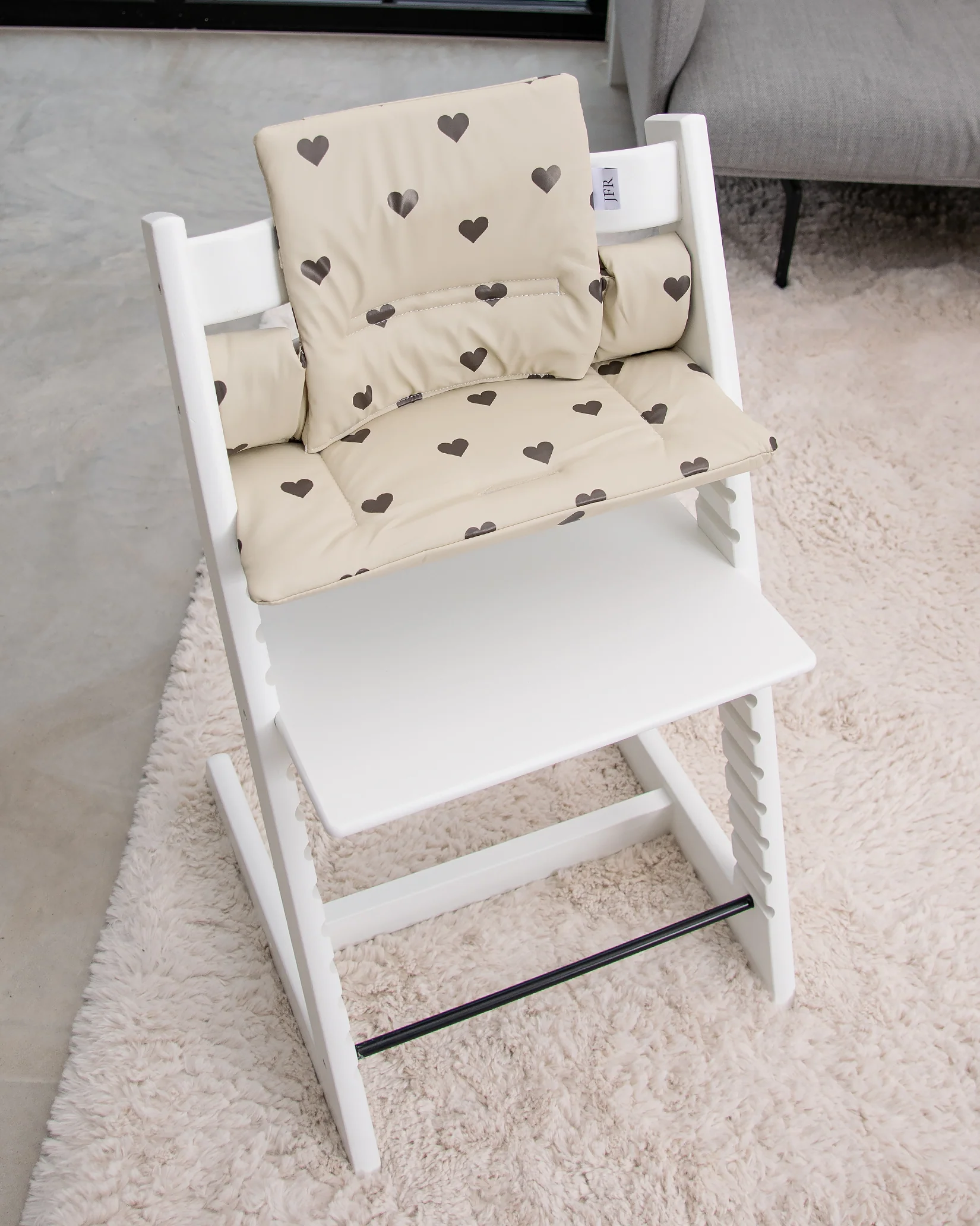 Dyna till Stokke Tripp Trapp - Beige med hjärtan - Image 14