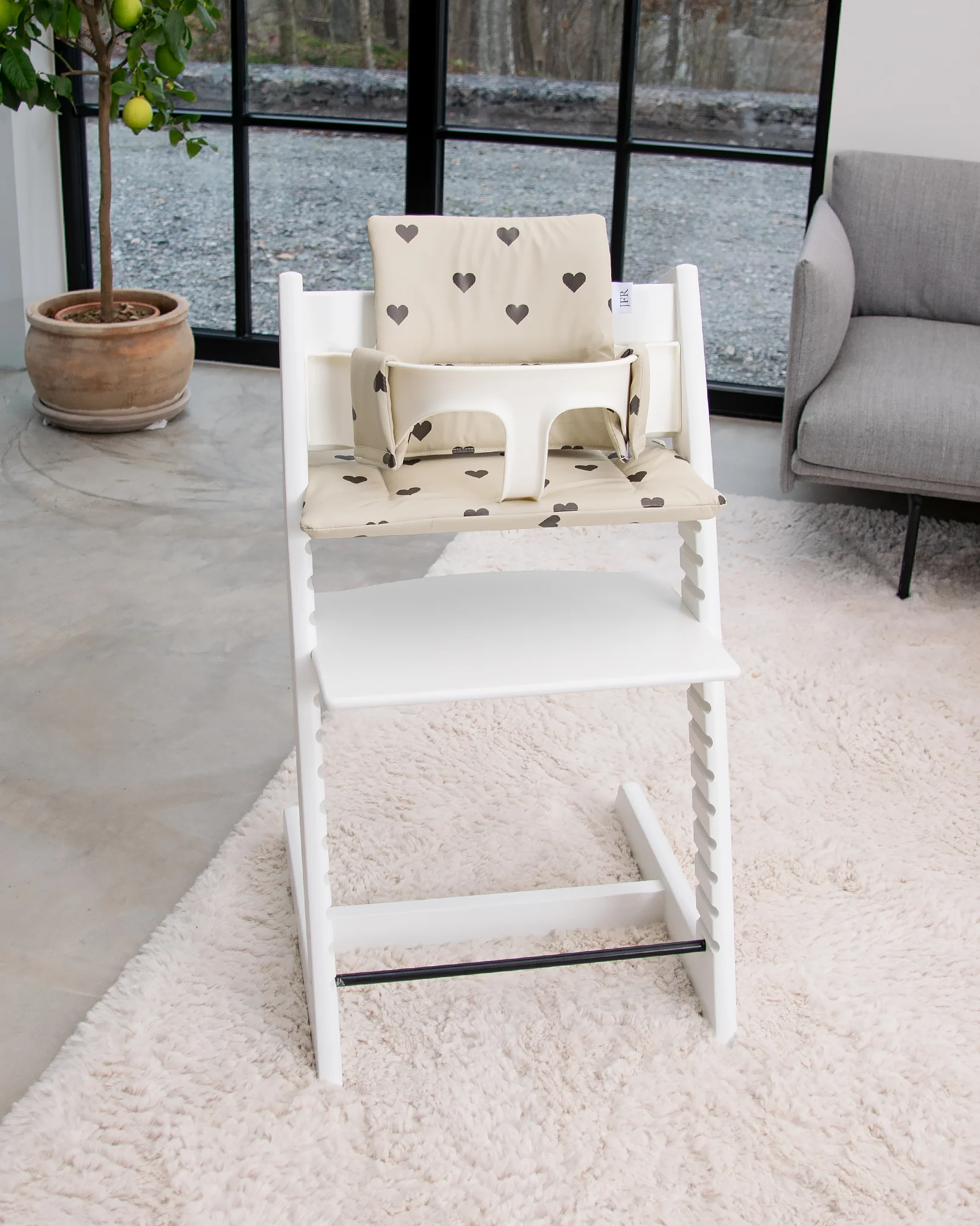 Dyna till Stokke Tripp Trapp - Beige med hjärtan - Image 15