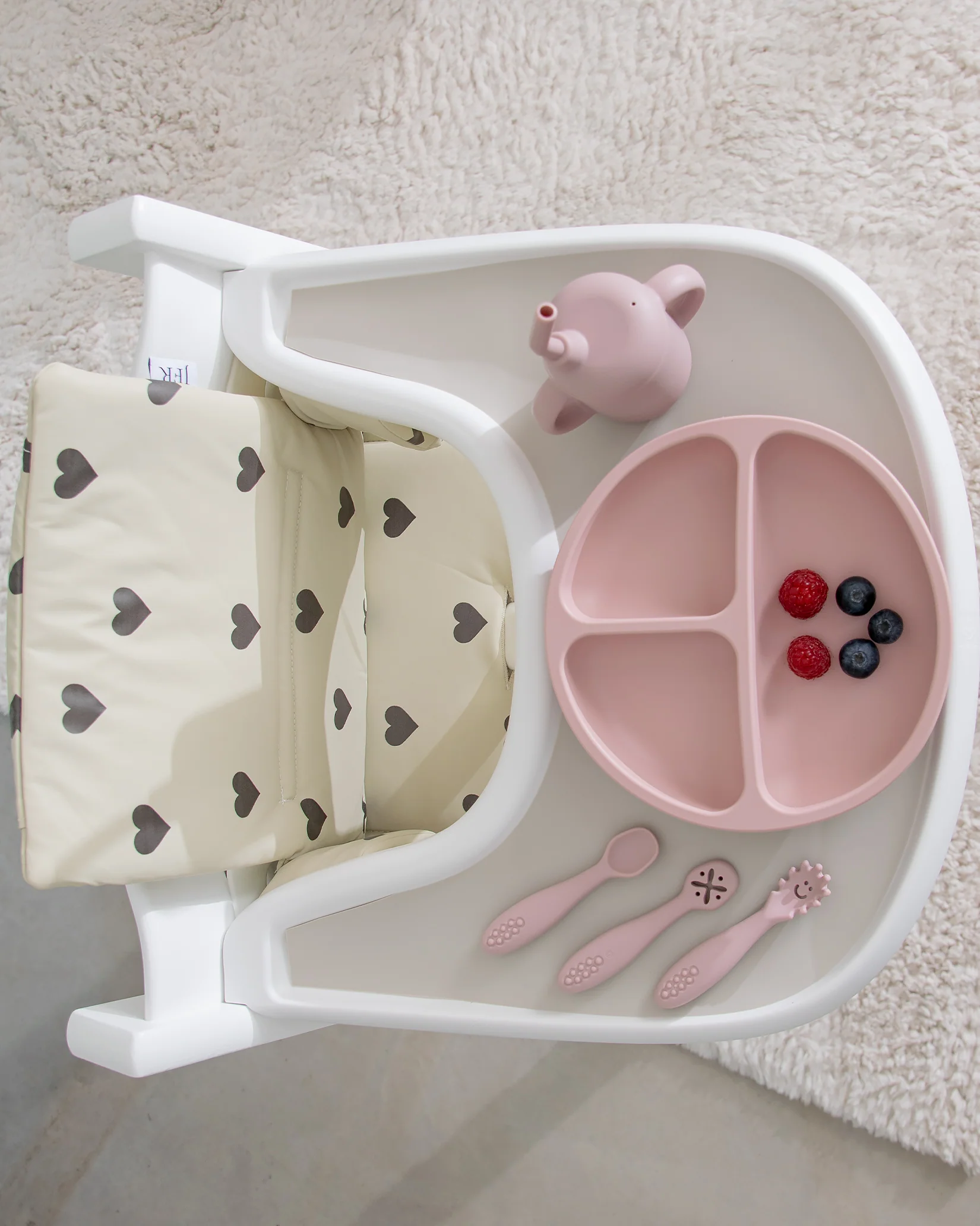 Dyna till Stokke Tripp Trapp - Beige med hjärtan - Image 8