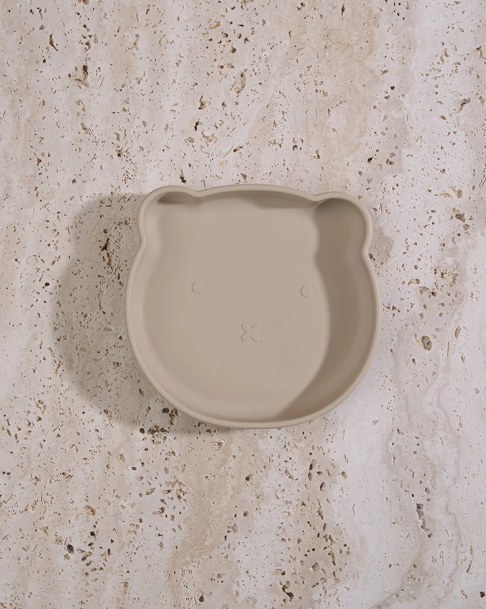 Tallrik björn i silikon- Beige - Image 2