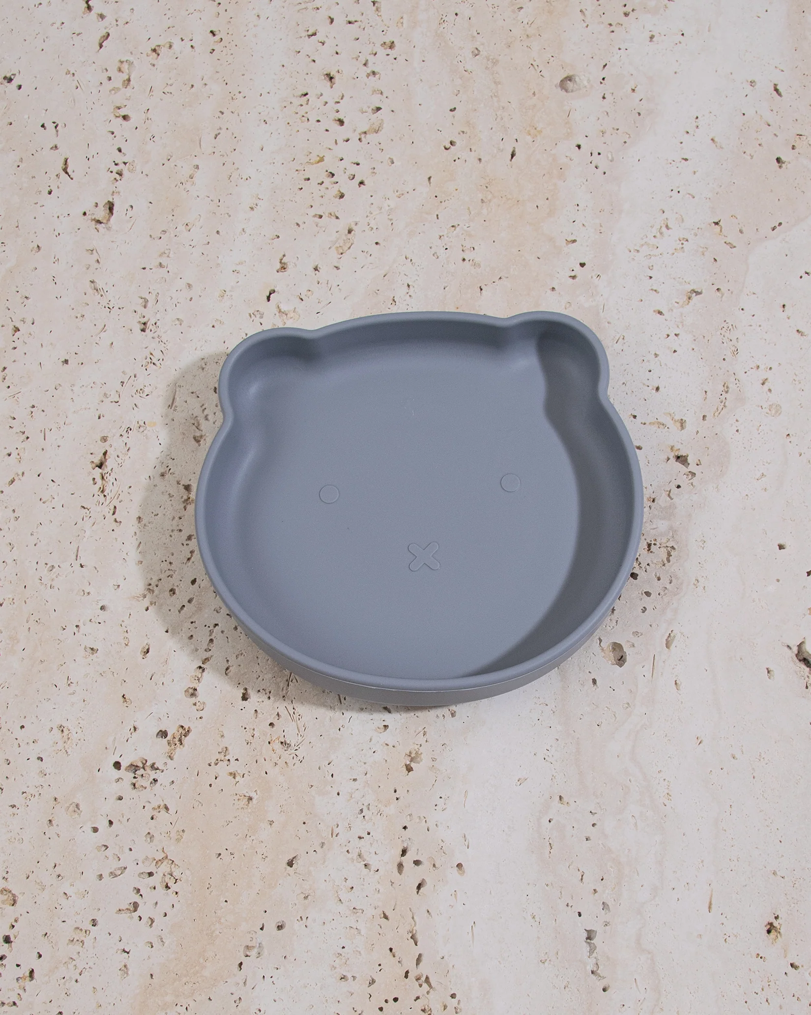 Tallrik björn i silikon- Grey - Image 2