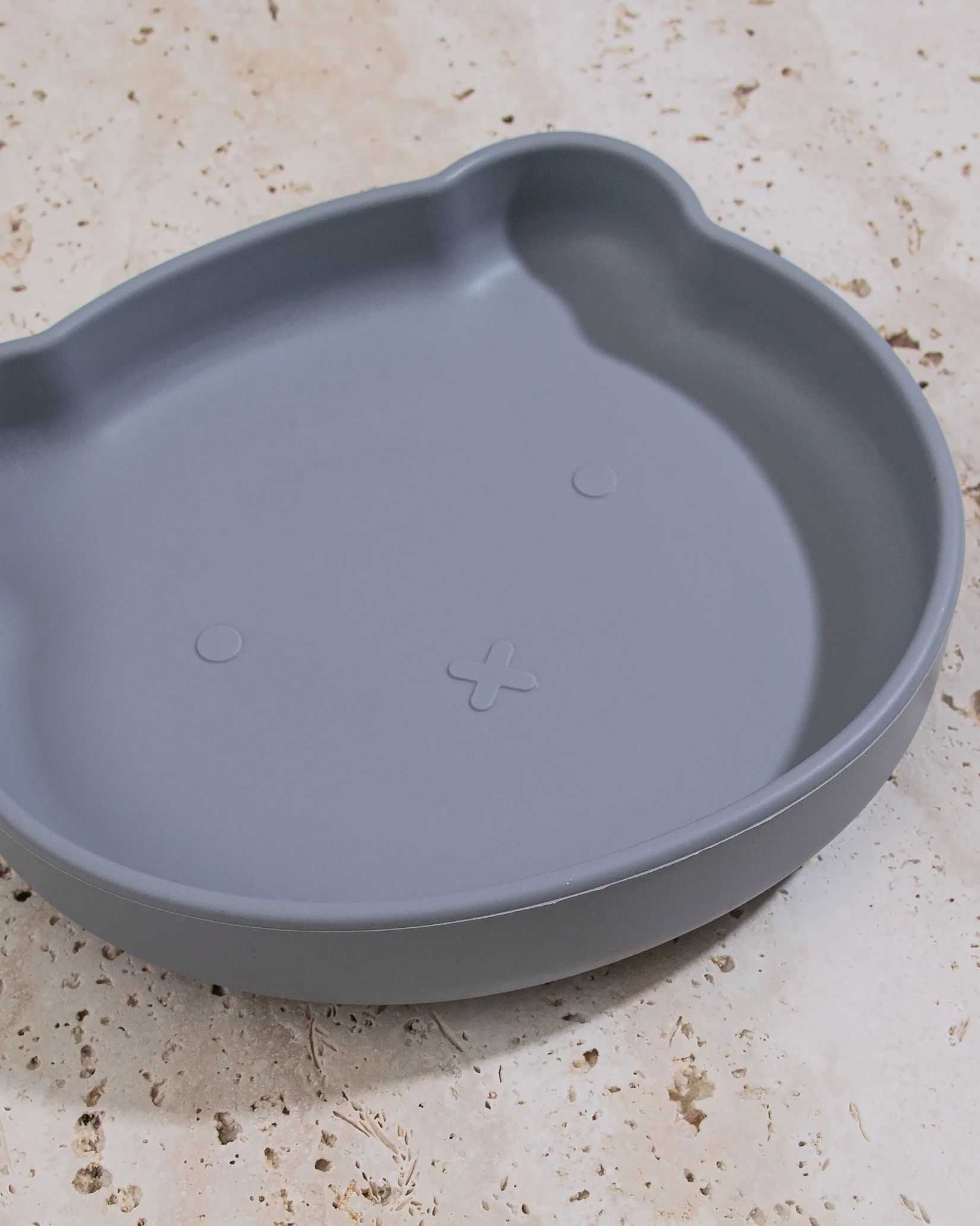 Tallrik björn i silikon- Grey - Image 3