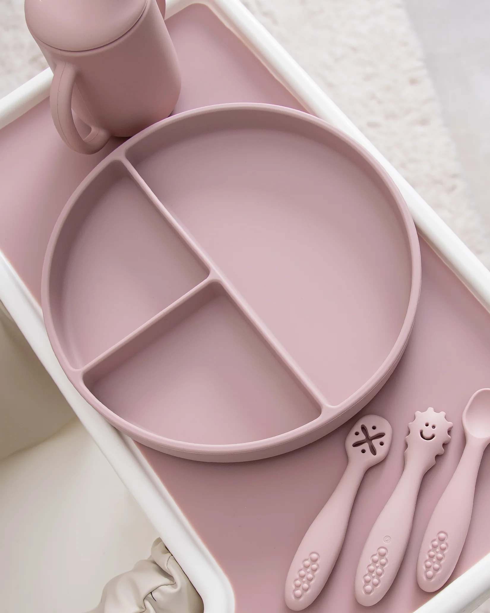 Uppdelad Tallrik - Blush Pink - Image 2