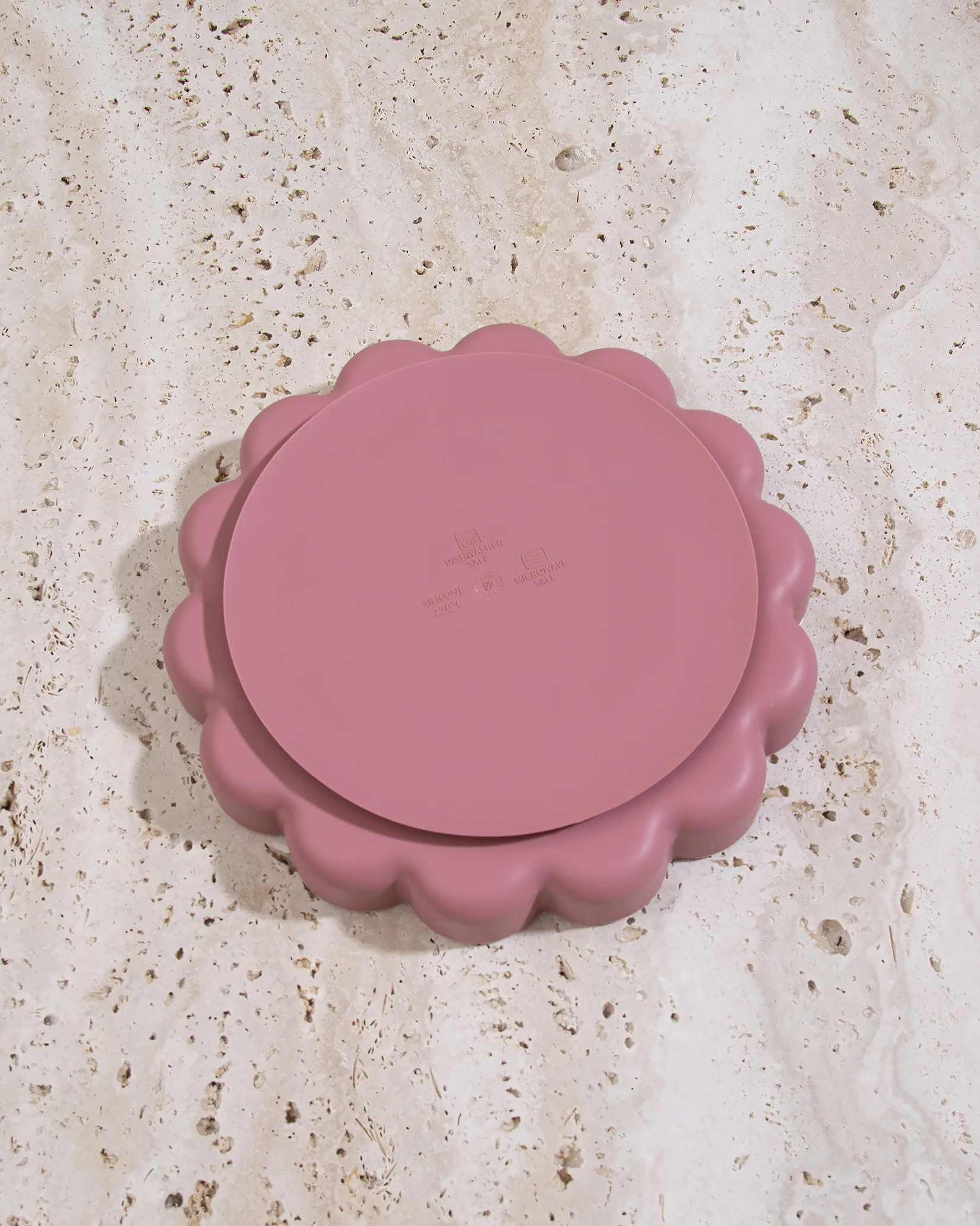 Vågig Tallrik - Dusty Pink - Image 7